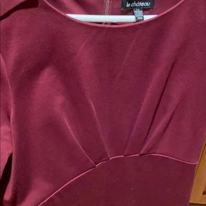 Le Chateau burgundy dress